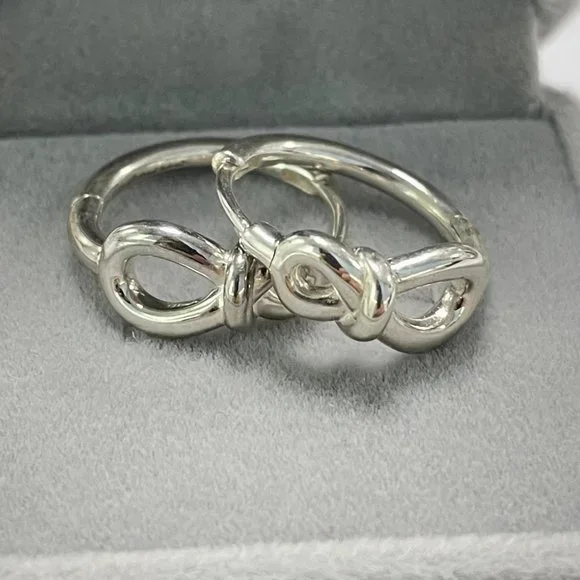 Pandora Infinity Knot Hoop Earrings - Picture 1 of 3